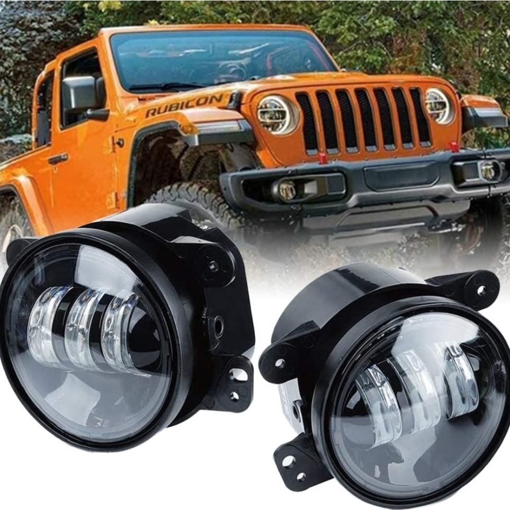 🆕4 inch '07-'18 Jeep Wrangler LED Fog Lights💡🆕️
